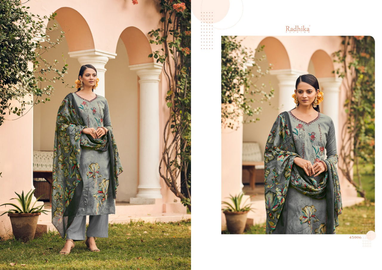 Radhika Azara Mussaret Vol 20 Wholesale Printed Cotton Dress Material